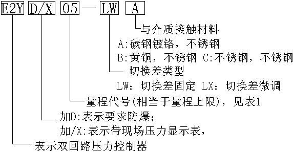 E2Y系列雙開關(guān)型壓力控制器